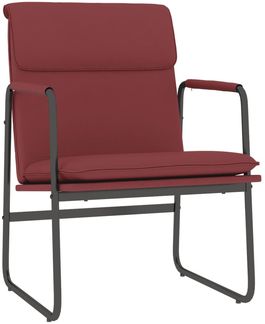 vidaXL Loungesessel Weinrot 55x64x80 cm Kunstleder 351364