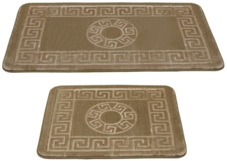 HOMELUX Badematte 2-teilig Badteppich Set Wasserabsorbierend Badematten