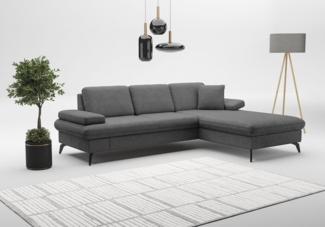 sit&more Ecksofa Morris Jubi L-Form, inkl. Armteilfunktion und 1 Zierkissen, wahlweise mit Bettfunktion