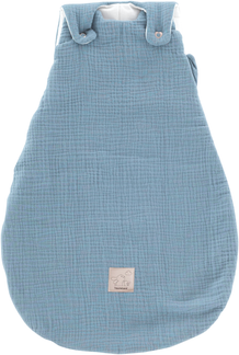Außenschlafsack LIEBMICH Baumwollmusselin hellblau, Größe 56/62