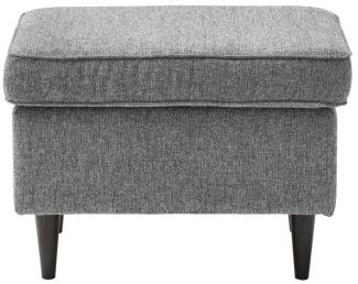 Hocker OMADO Polsterhocker Sitzhocker Stoff anthrazit 63 cm