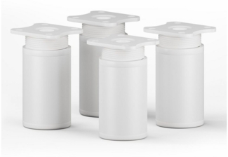 sossai® Möbelfuß Runde Schrankfüße, 4er & 8er Set, höhenverstellbar, (4-St), Farbe: Weiß