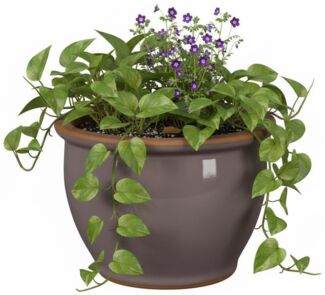 Blumentopf Pflanzgefäß aus Keramik Modell "Roma" 24cm Lavendel