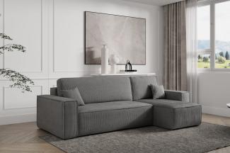 Compleo Ecksofa TOKYO, L-form Ecke, mit universelle Ottomane und Schlaffunktion, Cord