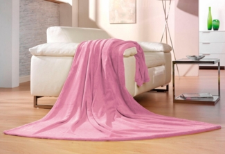 Memphis Kuscheldecke Cashmerefeeling verschiene Farben ganzjährig 150x200 cm - altrosa (39)