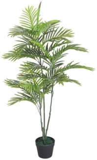 Künstliche Zimmerpflanze Kunstpflanze im Blumentopf 120 cm - Palme schmal Zimmerpflanze, Spetebo, Höhe 115.00 cm, künstliche Deko Zimmerpflanze Kunstblume Kunstbaum mit Topf