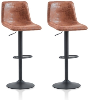 Ofcasa Barhocker Tresenhocker (2er Set), Kunstleder Höhenverstellbar Bistrohocker Gepolsterter