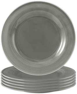 Seltmann Weiden Beat Color Glaze Speiseteller ø 27,7 cm 6er Set Perlgrau