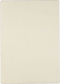 Hochflor Teppich Luca Läufer - 80x250 cm - Creme