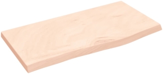 vidaXL Waschtischplatte 60x30x(2-4) cm Massivholz Unbehandelt 3156006