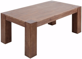 loft24 Couchtisch Aisha, Wohnzimmertisch aus massiver Akazie, Breite 120 cm, Landhausstil