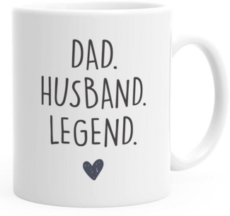 MoonWorks Tasse Kaffee-Tasse Mom Wife Boss Dad Husband Legend Geschenk Mama Papa Moonworks®, Keramik