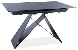 Esstisch Konferenztisch Westin SG 120-160x80x76cm schwarz ausziehbar