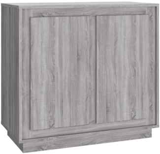 vidaXL Sideboard Grau Sonoma 80x34x75 cm Holzwerkstoff 819890