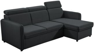 Ecksofa Brulpin Mini, Verstellbare Kopfstütze, Bettkasten, Schlaffunktion (Enjoy New 24)