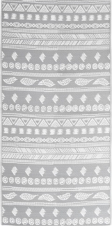 vidaXL Outdoor-Teppich ARAKIL Grau 80x150 cm PP 316968