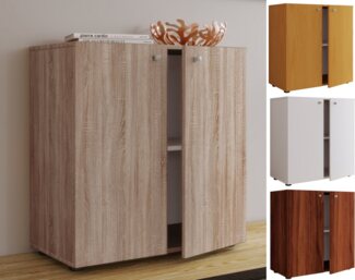 VCM Kommode Holz Kommode Sideboard Anrichte Vandol 1 Drehtüren