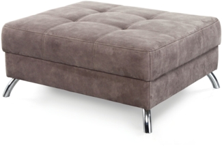 Hocker San Francisco , Mikrofaser , Braun , 103 x 44 x 86 cm
