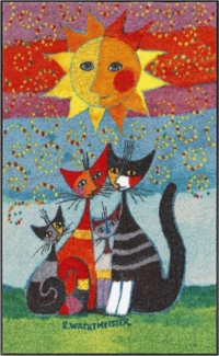 Salonloewe Läufer Fußmatte 75x120 Rosina Wachtmeister Momenti Di Felicita, Eingangsmatte groß, Höhe: 750 mm