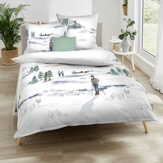 Kaeppel Bettwäsche Bettwäsche "Frozen Winter", Baumwolle, Motiv