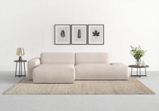 TRENDMANUFAKTUR Ecksofa Braga, mit hochwertigem Kaltschaum, L-Form, in Cord erhältlich, 2 Teile, modernes Sofa, Couch mit hohem Sitzkomfort, 275/72/160 cm (B/H/T)