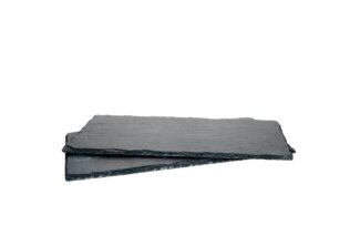 2x Schieferplatten 17x34 cm Tisch-Set Untersetzer Servierplatte Naturschiefer