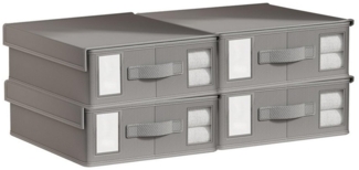 Coonoor Aufbewahrungsbox 4x Aufbewahrungsbox mit Decke, Unterbettkommode (4 St), Bettdecken, faltbar