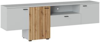 Lowboard TV-Unterschrank Vero 205x40x68,5cm grau Evoke Eiche MDF