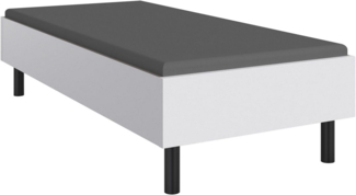 Wimex Bett Easy, große Auswahl an Größen und Farben, auch in Komforthöhe (Made in Germany), ohne Kopfteil, ideal unter Dachschrägen oder Fenster