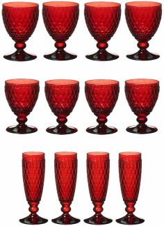 Villeroy & Boch Boston Coloured Wein- & Sektgläser 12er Set rot - DS