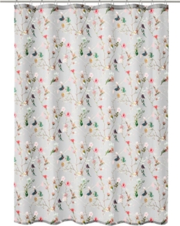 Kleine Wolke Duschvorhang Flores Breite 180 cm, mit beschwertem Saum und Vorhangringen