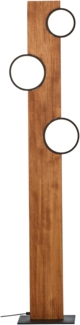 Brilliant Leuchten G99935-76 Stehleuchte Cheesy matt schwarz holz 3000K