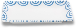 Gmundner Keramik Blaugeflammt, Snackschale (22x11cm)