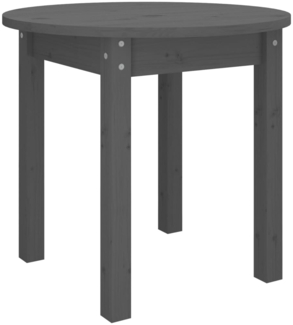 Couchtisch, Sofatisch Grau Ø 45x40 cm Massivholz Kiefer