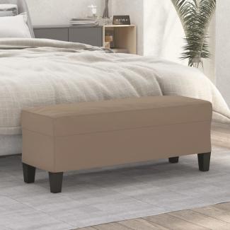 vidaXL Sitzbank Taupe 100x35x41 cm Mikrofasergewebe 349465