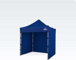 Scherenzelte 2x2m - mit 3 Wänden - Blau