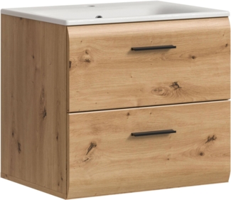 INOSIGN Waschbeckenunterschrank (2-St) Florenz, Waschtisch inkl. Waschbecken, Artisan Oak NB, Schubladen