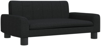 vidaXL Kindersofa Schwarz 70x45x30 cm Stoff 3196273