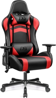 OneGame Gaming Chair Ergonomisch Höhenverstellbar Racing Style Schwarzrot