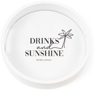 Rivièra Maison Dekotablett Rivièra Maison Drinks and Sunshine Mini Tray 15cm, Tablett