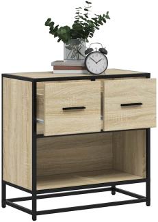 vidaXL Nachttisch Sonoma-Eiche 60x31x60 cm Holzwerkstoff und Metall 848695