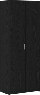 vidaXL Highboard Schwarz Eiche 70x42,5x185 cm Holzwerkstoff 3365593