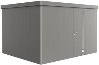 Biohort Gerätehaus Neo, 3D: 348 x 292 x 222 (b x t x h) cm, quarzgrau-metallic