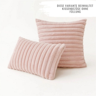 Interior by Hakito Sofakissen 2er Set Kissenbezug inklusive Füllkissen Kissen Füllung Fluf, (Spar-Set, 2 St, Dekokissen mit Füllkissen (nach gewählter Größe), Kissenhülle mit Füllung Set mit Innenkissen Füllkissen