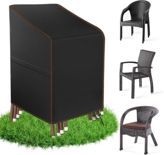 Gartenstuhl Abdeckung 420D Oxford-Stoff Wasserdicht Winterfest 65 x 65 x 120 cm