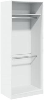 vidaXL Kleiderschrank Weiß 80x50x200 cm Holzwerkstoff 3307792