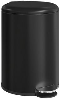 HOMCOM Mülleimer 20L Treteimer mit Deckel Fußpedal Inneneimer Soft-Close-Funktion, für Wohnzimmer, Büro, Schwarz, 36 x 30 x 44,5 cm