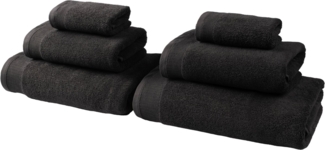OTTO home Handtuch Set Fenya, flauschig und weich, Premium Handtücher, 550 gr/m², Walkfrottier (Set, 6-St), mit Bordüre, Set, 100% Baumwolle, Hotel-Qualität, 5 Jahre Garantie
