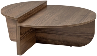 Calicosy Set aus 2 Couchtischen L90 cm - ORION - Dunkles Holz