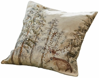 Mirabeau Kissenhülle Kissenhülle Valoisin creme/braun